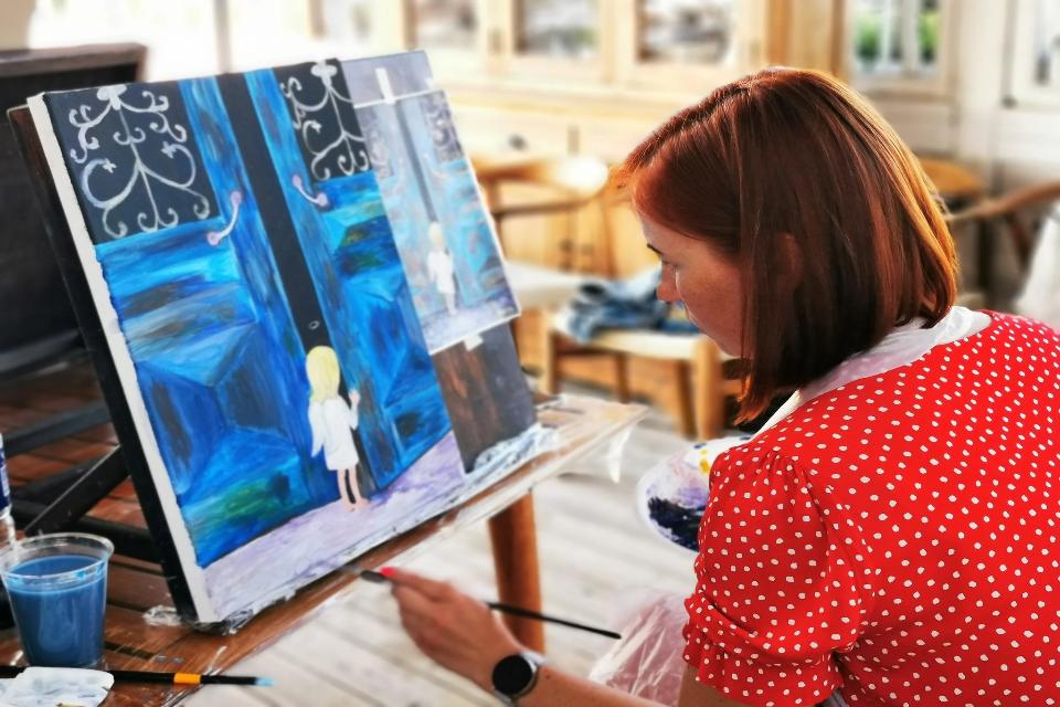 Oil/acrylic painting master class. A painting created by your own hands in 3 hours.